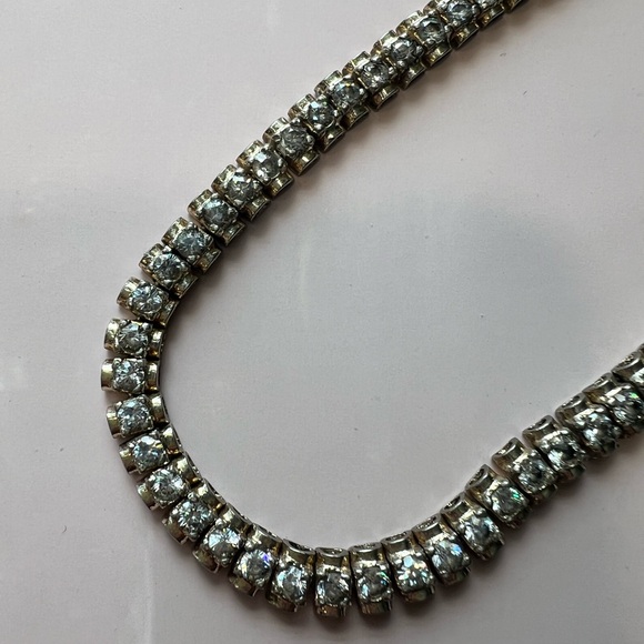 Sterling Vermeil cubic zirconia tennis bracelet - Picture 8 of 12